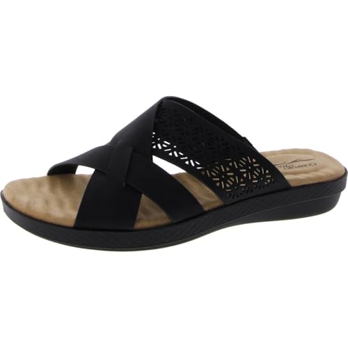 Easy Street Damen COHO Schiebe-Sandalen, Schwarz, 38 EU Weit von Easy Street