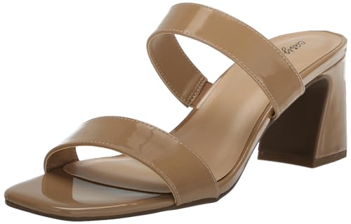 Easy Street Damen Clovelle Sandale mit Absatz, Hautfarbenes Lackleder, 38 EU Schmal von Easy Street