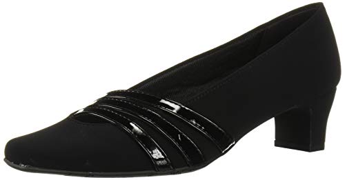 Easy Street Damen Entice by Dress Shoe Pumps, Schwarze Velourslederoptik, 42.5 EU von Easy Street