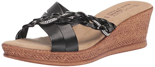 Easy Street Damen Gessica Wedge Sandale, Schwarz, 37 EU von Easy Street