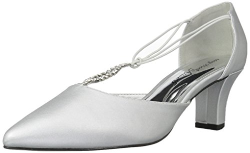 Easy Street Damen Mondlicht Pumps, Silberfarbener Satin, 38.5 EU Weit Easy Street Damen Mondlicht Pumps, Silberfarbener Satin, 38.5 EU Weit von Easy Street