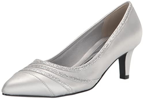 Easy Street Damen NOBEL Pumps, Silberfarben-Silver Satin, 40 EU von Easy Street