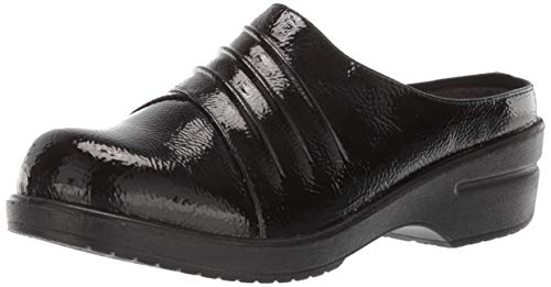 Easy Street Damen Oren Open Back Comfort Clog, schwarzer Lack, 39 EU X-Weit von Easy Street