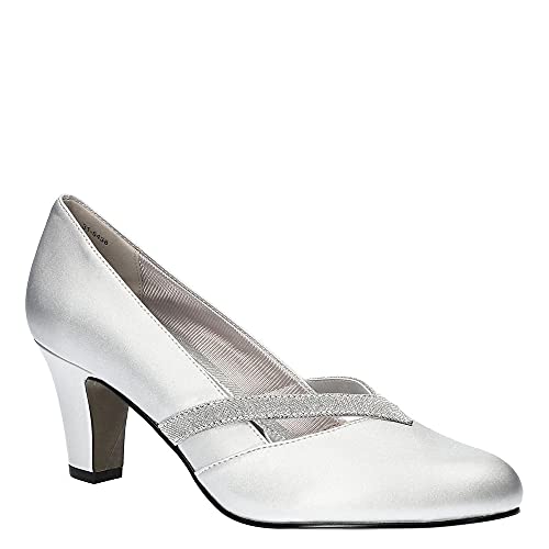 Easy Street Damen Pleasant Pumps, Silber Metallic/Silber Glitzer, 37 EU von Easy Street