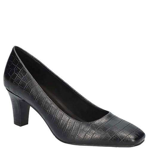 Easy Street Damen Poet Pumps, Schwarz/Kroko-Design, 39 EU von Easy Street