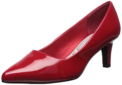 Easy Street Damen Spitze Kleid Pumps, Rotes Lackleder, 8 X-Wide von Easy Street