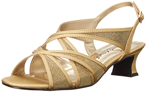 Easy Street Tristen Damen-Sandalen mit Netzeinsatz, Gold-Glitzer, 38.5 EU von Easy Street