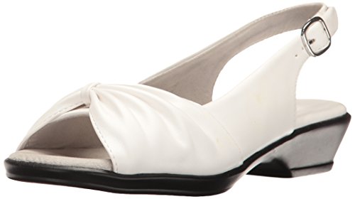 Easy Street Frauen Fantasia Offener Zeh Leger Slingback Sandalen Weiss Groesse 7 US /38 EU von Easy Street
