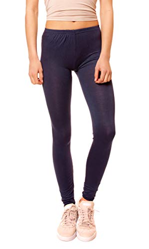 Easy Young Fashion - Damen Basic Leggings in Matt oder Glanz-Optik - atmungsaktive weiche Lange Hose LG08 - Dunkelblau Easy Young Fashion - Damen Basic Leggings in Matt oder Glanz-Optik - atmungsaktive weiche Lange Hose LG08 - Dunkelblau von Easy Young Fashion