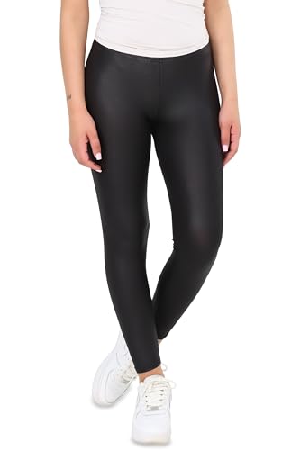 Easy Young Fashion - Damen Basic Leggings in Matt oder Glanz-Optik - atmungsaktive weiche Lange Hose LG08 - Schwarz Glanz-Optik Easy Young Fashion - Damen Basic Leggings in Matt oder Glanz-Optik - atmungsaktive weiche Lange Hose LG08 - Schwarz Glanz-Optik von Easy Young Fashion