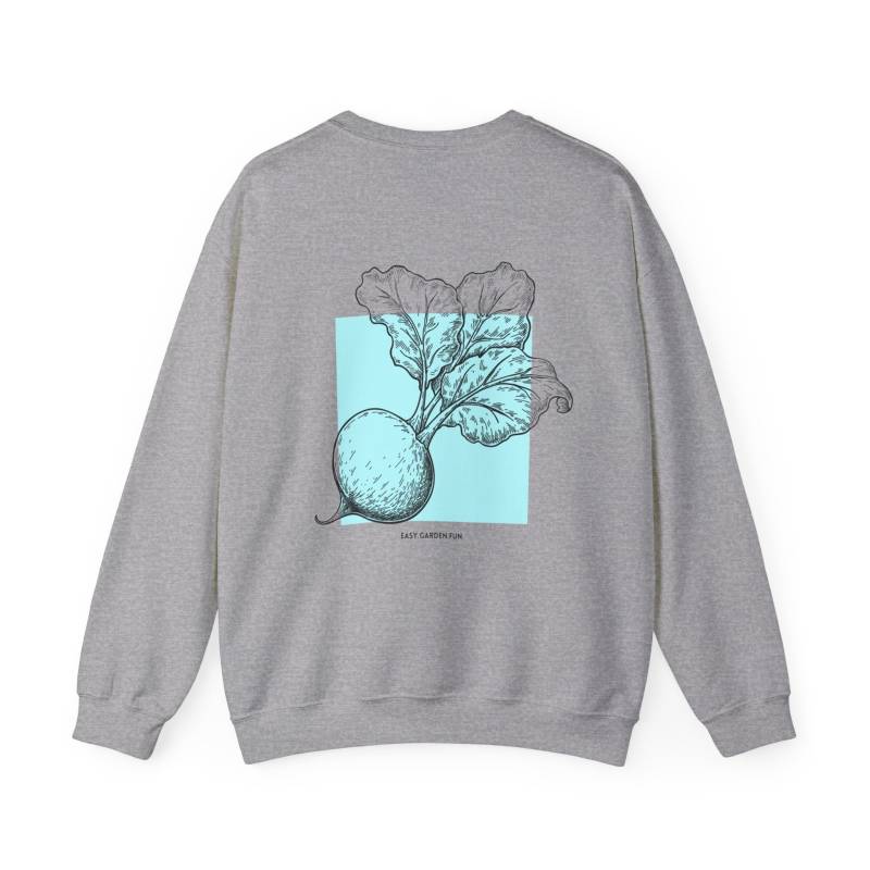 Gärtnerin Sweatshirt/Raphanus Grau von EasyGardenFun