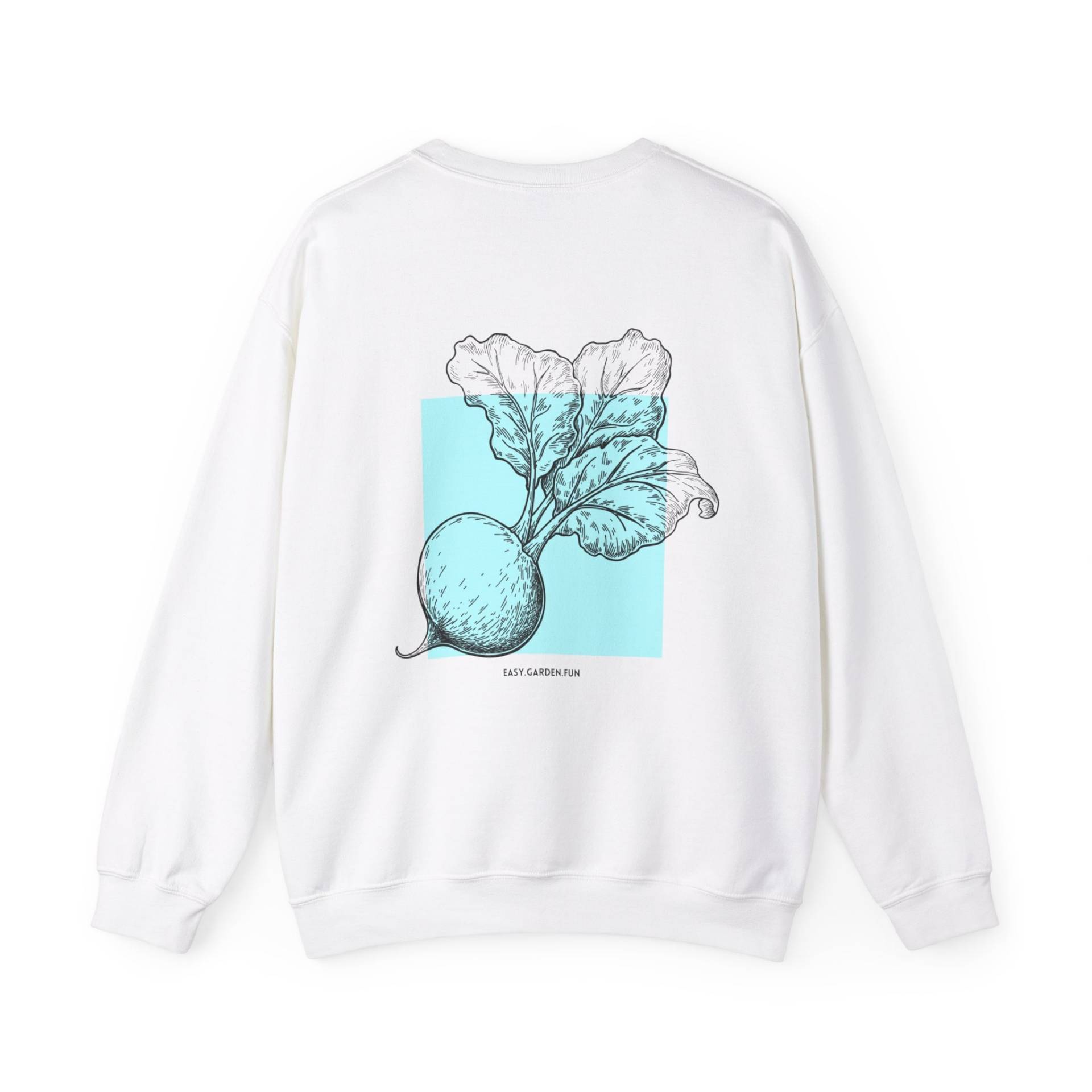 Gärtnerin Sweatshirt/Raphanus Weiß von EasyGardenFun