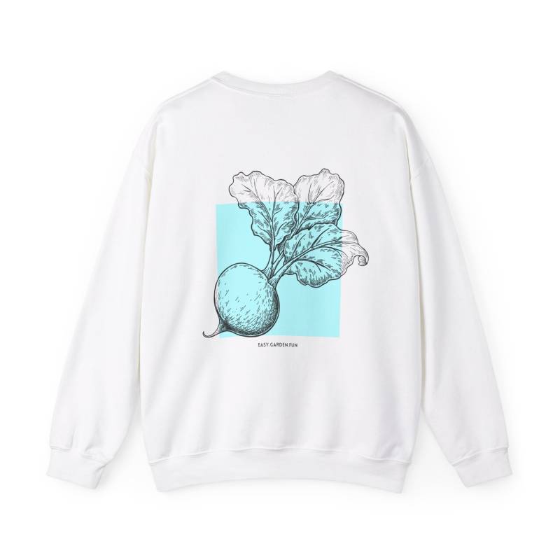 Gärtnerin Sweatshirt/Raphanus Weiß von EasyGardenFun