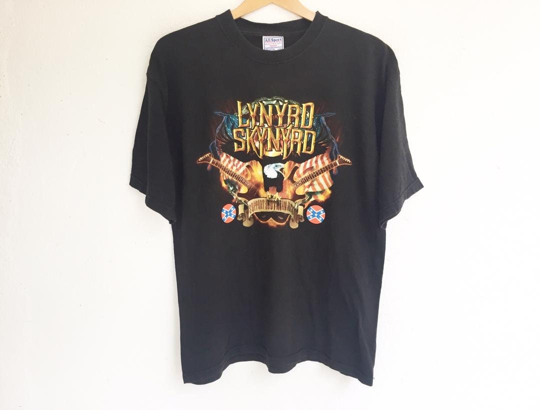 Lynyrd Skynyrd Support Southern Rock Nice Design Vorder - Und Rückseite L Größe Slipknot/Misfit/Pantera von EasyXHardshoppe