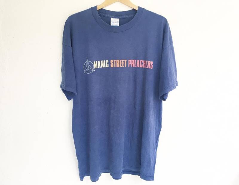 Vintage 90Er Jahre Manic Street Preachers Brit Pop Band Schönes Design Xl Größe Blur/Oasis/Greenday von EasyXHardshoppe