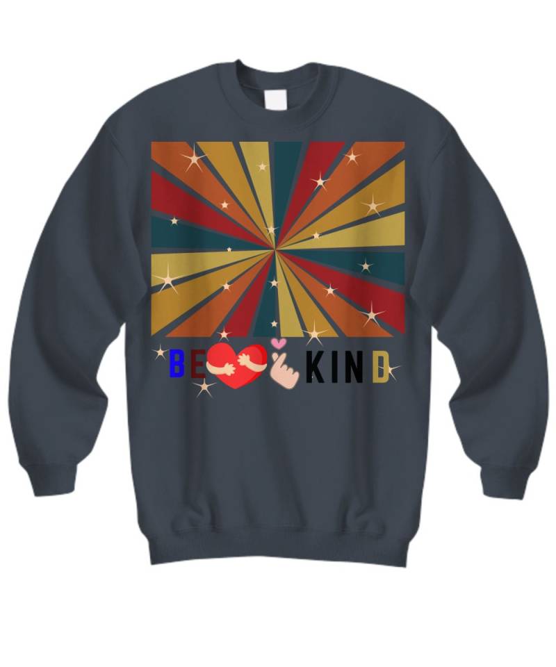 Be Kind Gebärdensprache Sweatshirt Liebe Herz Pullover von Easyfan
