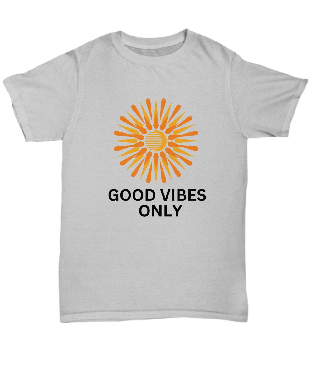 Good Vibes Only T-Shirt, Komfort Farben Sonnenuntergang T-Shirt von Easyfan
