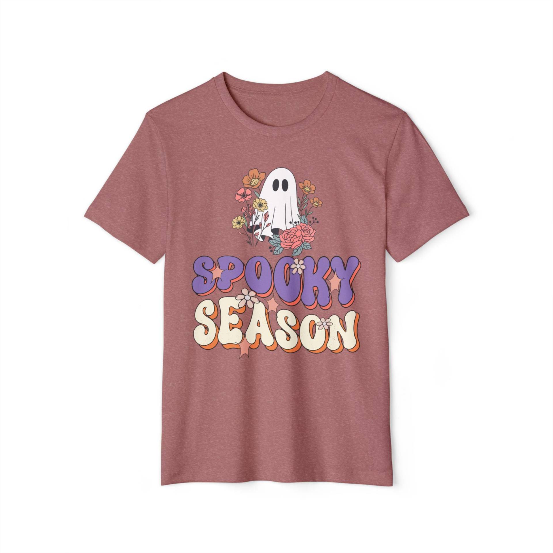 Halloween Geist Grafik T-Shirt Gruseliges Bio-T-Shirt von Easyfan