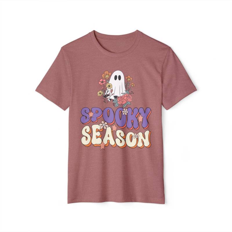 Halloween Geist Grafik T-Shirt Gruseliges Bio-T-Shirt von Easyfan