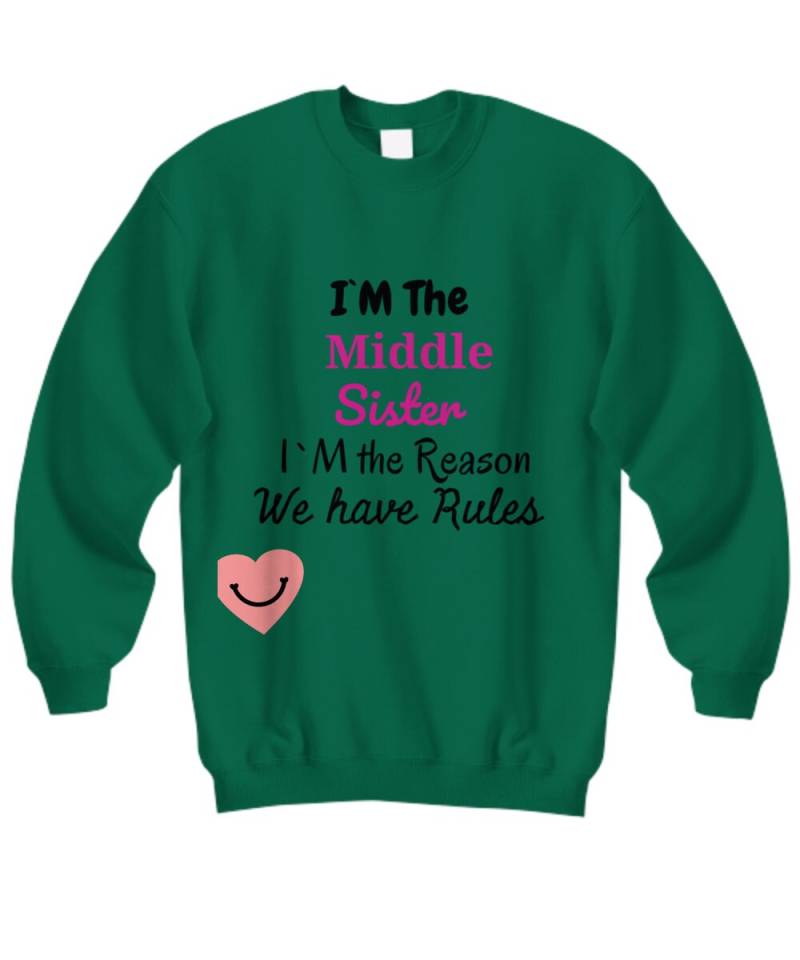 Mittlere Schwester Sweatshirt Ich Bin Der Grund, Aus Dem Wir Regeln Haben Mittlere Schwester Sweatshirt Ich Bin Der Grund, Aus Dem Wir Regeln Haben von Easyfan