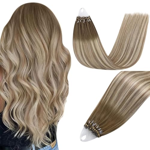 Easyouth Echthaar Extensions Microring Balayage Blond Micro Ring Extension Echthaar Dunkelbraun Aschbraun Ombre Mittelblond Haarverlängerung Extensions Microring Für Damen #3/8/22 40cm 50g 50s Easyouth Echthaar Extensions Microring Balayage Blond Micro Ring Extension Echthaar Dunkelbraun Aschbraun Ombre Mittelblond Haarverlängerung Extensions Microring Für Damen #3/8/22 40cm 50g 50s von Easyouth