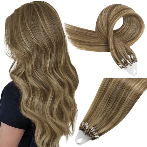Easyouth Extensions Microring Echthaar Dunkelbraun Echthaar Extensions Microrings Honigblond Highlight Gelbblond Extension Microring Menschenhaar Für Damen Glätten #P4/27 50cm 50g 50s Easyouth Extensions Microring Echthaar Dunkelbraun Echthaar Extensions Microrings Honigblond Highlight Gelbblond Extension Microring Menschenhaar Für Damen Glätten #P4/27 50cm 50g 50s von Easyouth