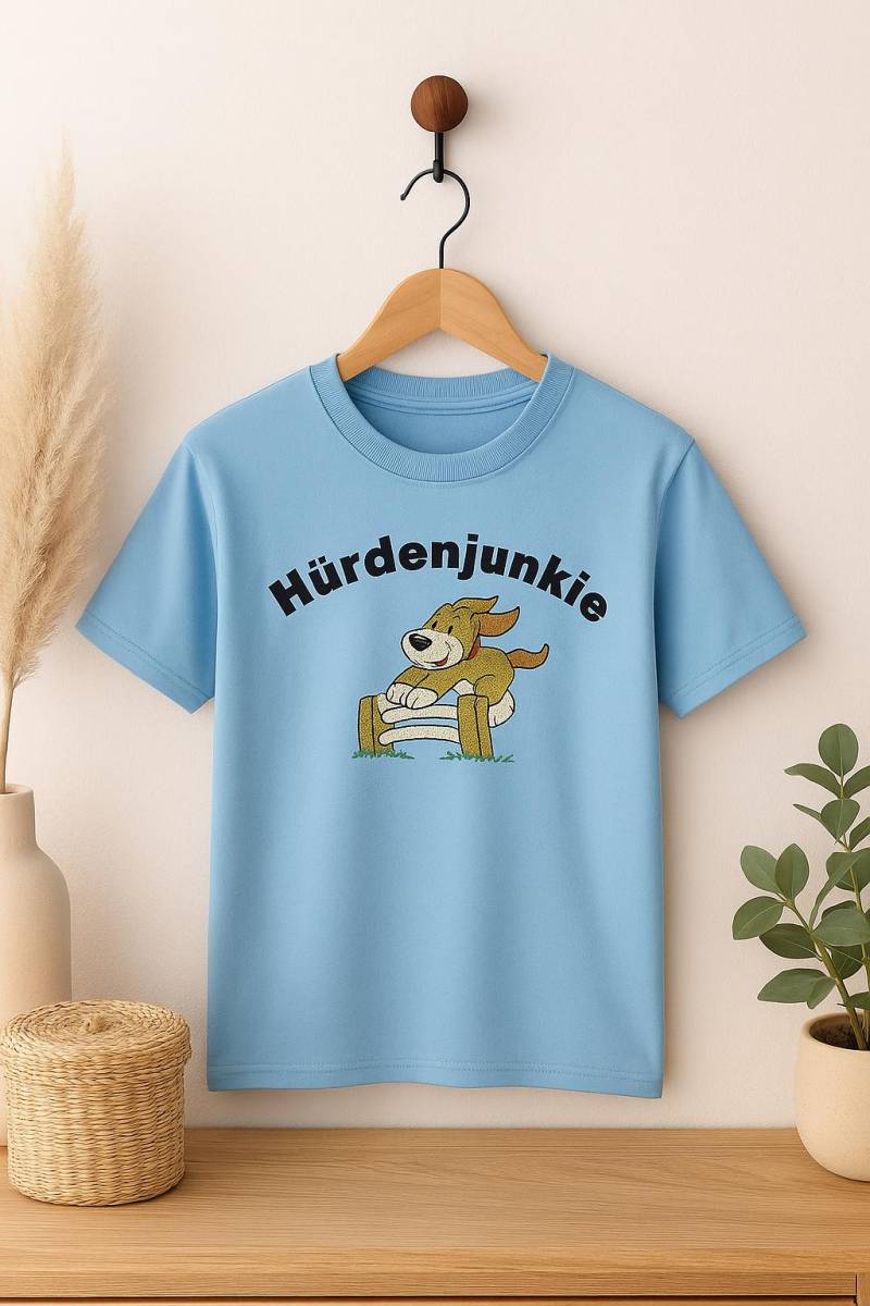 T-Shirt "Hürdenjunkie", Für Herrchen Und Frauchen Von Aktiven Hunden, Funshirt, Unisex T-Shirt "Hürdenjunkie", Für Herrchen Und Frauchen Von Aktiven Hunden, Funshirt, Unisex von EasystitchShop