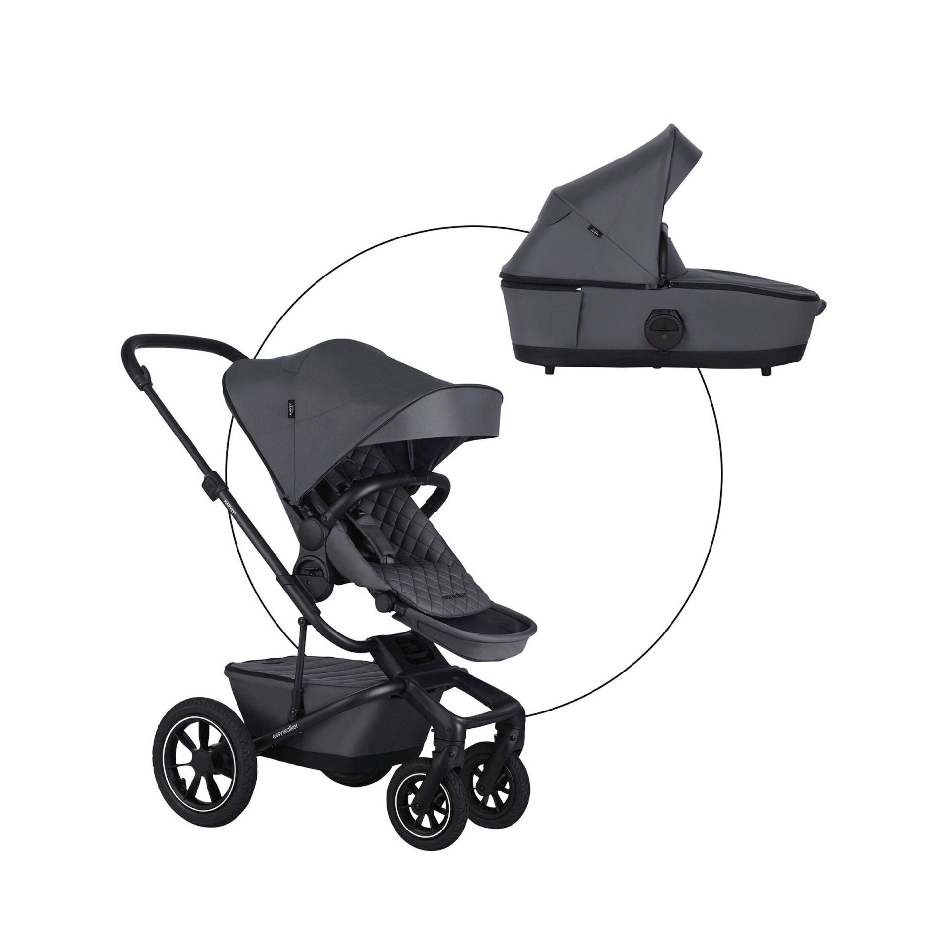 Easywalker Kinderwagen Harvey 5 Premium Air grau von Easywalker