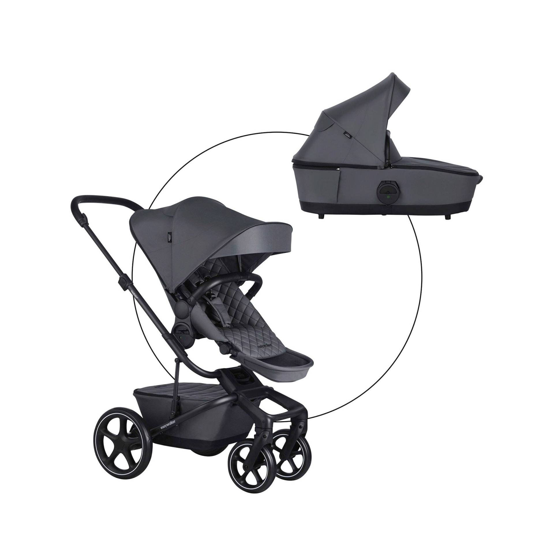 Easywalker Kinderwagen Harvey 5 Premium grau von Easywalker