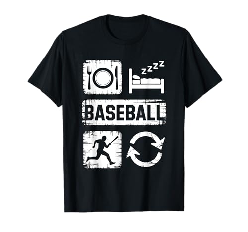 Eat Sleep Baseball Repeat Lustiger Baseball für Herren, Damen, Kinder, Jungen T-Shirt von Eat Sleep Baseball Repeat Funny Baseball