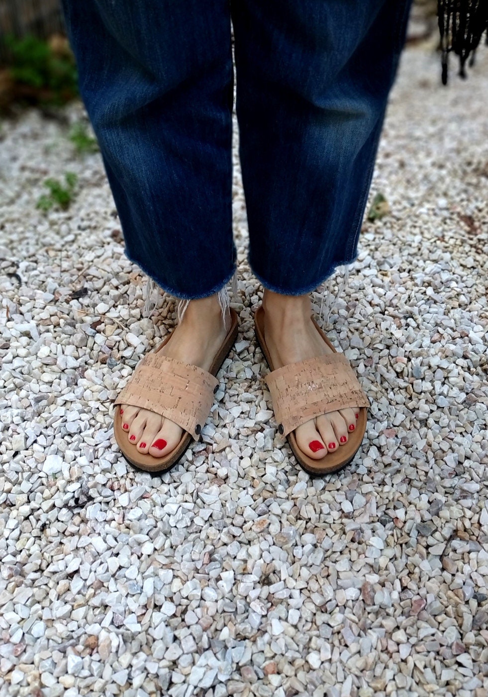 "Naturfarbe Der Korkstoffbezüge Für Die "Ethical Magic Sliders" Aus Korkstoff Ihre Upcycled Sandalen." "Naturfarbe Der Korkstoffbezüge Für Die "Ethical Magic Sliders" Aus Korkstoff Ihre Upcycled Sandalen." von EatingTheGoober