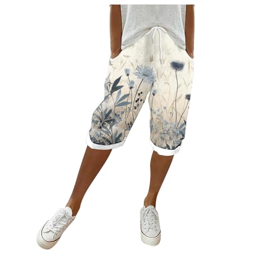 Caprihose Damen Sommer Cecil, Damen Sommerhose Kurz, Kurze Hose Atmungsaktive Extradünn Sweathose Knielang Elastisch Strandhosen Locker Stoffhose Bedruckte Lounge Arbeitshose High Waist 2024 Caprihose Damen Sommer Cecil, Damen Sommerhose Kurz, Kurze Hose Atmungsaktive Extradünn Sweathose Knielang Elastisch Strandhosen Locker Stoffhose Bedruckte Lounge Arbeitshose High Waist 2024 von Eauptffy