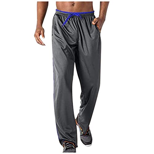 Eauptffy Trainingshose Herren, Relaxing Hose Jogginghose Training Pants Taschen Sweathose ugly Active Hosen yoga Sporthose Schnürhose Freizeithose Mittlere Taille sporthose Fitness Laufen Stoffhose von Eauptffy