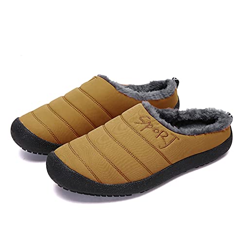 Hausschuhe Damen Pantoletten, Hauspantoffeln Warm Soft Puschen Gemütlich Leicht Slipper Memory Foam Pantoletten Plüsch Filzpantoffel Mädchen Scuff Damen-Hausschuhe Indoor Winter von Eauptffy
