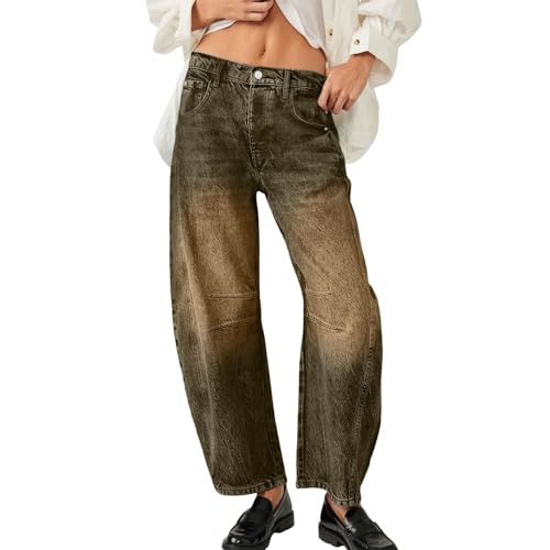 Jeans Damen Weites Bein, Jeanshose High Waist E-Girl Denim Hosen Lose Weite Leg Jeans Pants Modern Used Look Freizeithose Bequeme Lang Freizeit Hosen Streetwear Frauen Jeans Damen Weites Bein, Jeanshose High Waist E-Girl Denim Hosen Lose Weite Leg Jeans Pants Modern Used Look Freizeithose Bequeme Lang Freizeit Hosen Streetwear Frauen von Eauptffy
