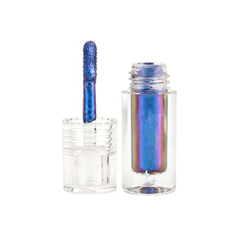 Eazerom 01 Chamäleon Lidschatten, Metallischer Flüssiger Lidschatten Hochpigmentiert Langanhaltend Schnell Trocknend, Chamäleon Flüssiger Lidschatten Metallic Glitzer Schimmer Lidschatten von Eazerom