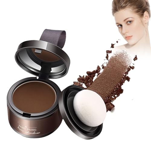 Eazerom 27 Ansatzpuder,Haaransatz Puder mit Spiegel Schwamm, Hairline Powder für Männer und Frauen,Haarverdichtungs Ansatzpuder,Haar Concealer zur Haarverdichtung von Eazerom