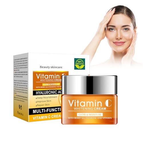 Eazerom 31 50g Vitamin C Gesichtscreme, Hyaluronsäure und Vitamin C, Natürliche Anti-Aging & Anti-Falten Tages- und Nachtgesichtscreme für Frauen und Männer, Anti-Aging Feuchtigkeitscreme von Eazerom