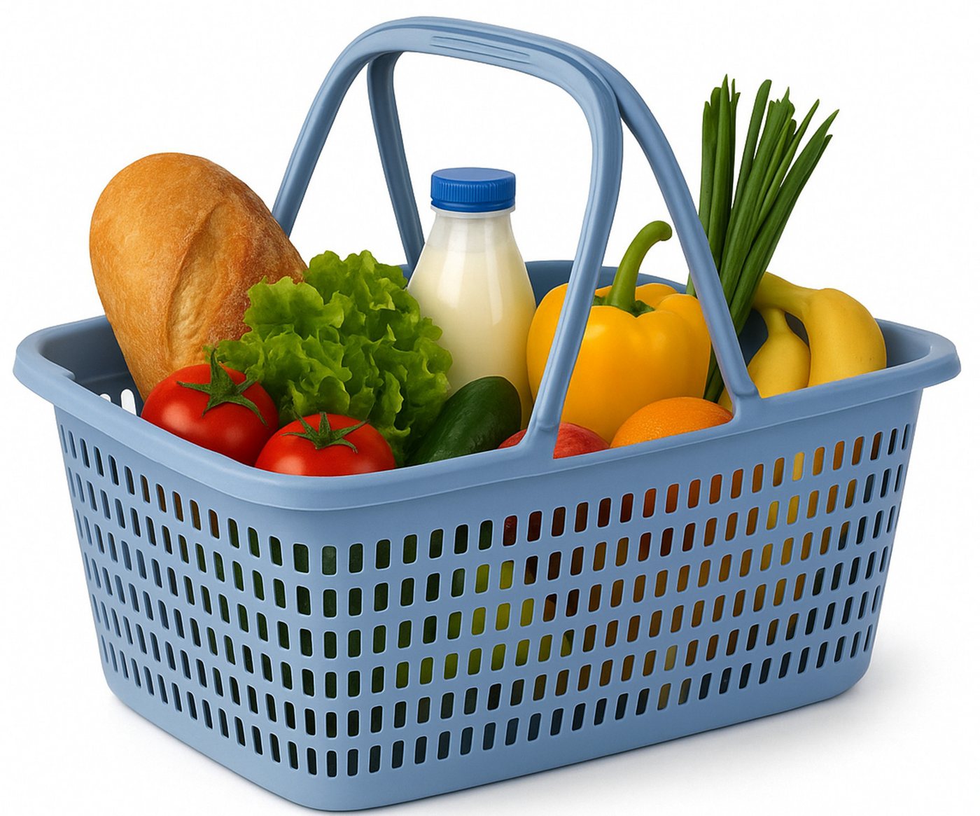 Ebaxx Einkaufskorb 32 Liter Großer Henkel Einkaufs Korb Bügel Plastik Griffen Kunststoff von Ebaxx