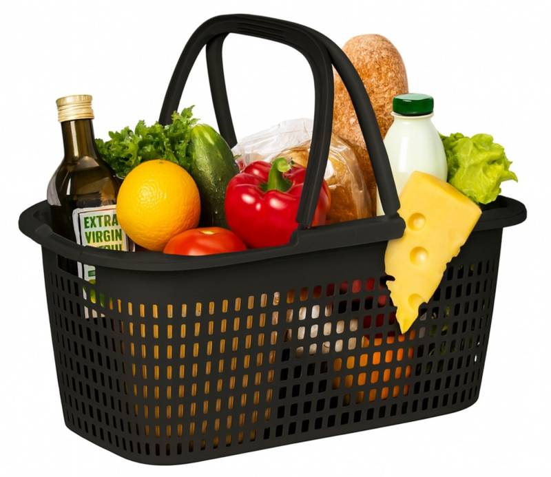 Ebaxx Einkaufskorb 32 Liter Großer Henkel Einkaufs Korb Bügel Plastik Griffen Kunststoff von Ebaxx