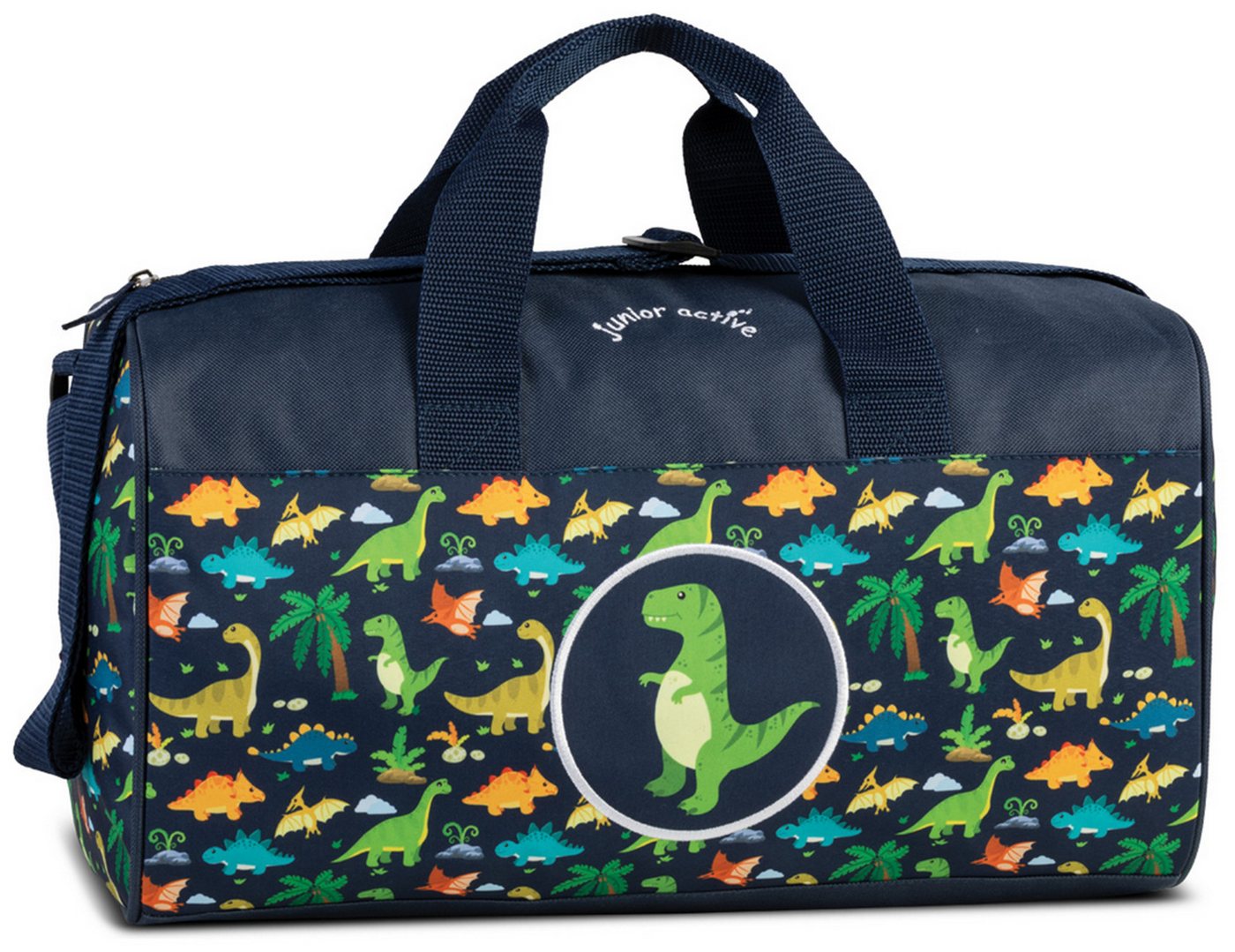 Ebaxx Sporttasche Kinder Sport Reise Tasche Jungen Mädchen Dino Hund Katze Löwe Auto von Ebaxx