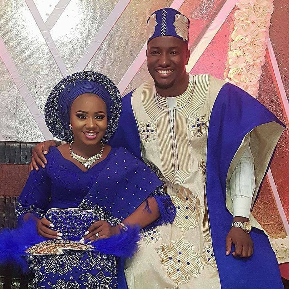 Komplettpaket/Ganzkörper/ Braut Und Bräutigam Traditionelles Aso Oke Outfit Komplett Verschönert | Damenkleidung Bestickt | Herren Agbada von Ebblyboutique