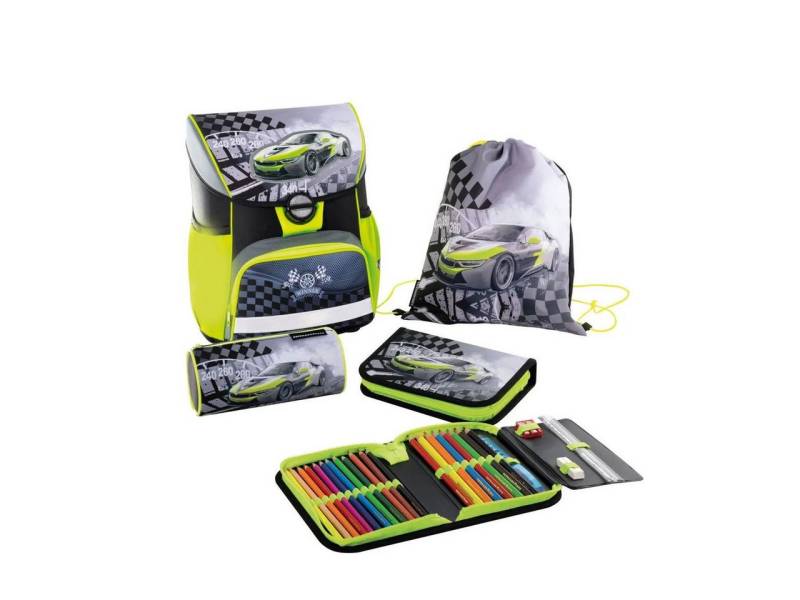Eberhard Faber Schulranzen Eberhard Faber Schulranzen EFAlino Race Car Set mit Turnbeutel Mäppche von Eberhard Faber