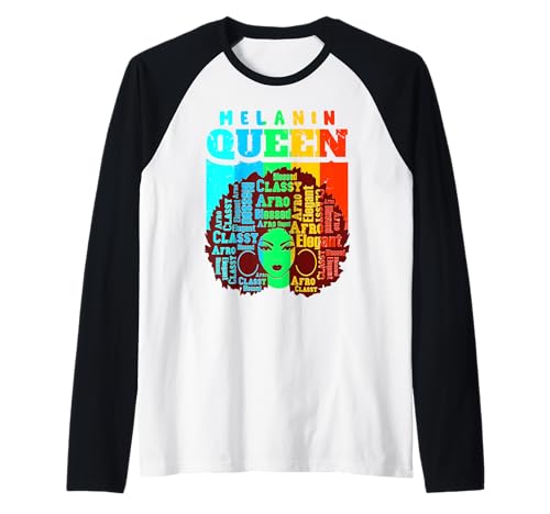 Melanin Queen Cute Black Sista Sister Fun Best Friends für Damen Raglan von Ebony Fuller Shop