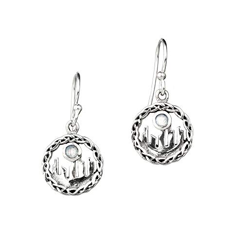 Craigh Na Dun - Standing Stones - Outlander Ohrhänger mit Mondstein von Eburya