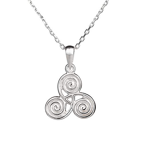 Eburya Newgrange Triskele - Keltischer Sterling Silber Anhänger aus Irland von Eburya