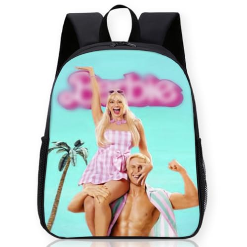 EcAda Kinder Schulrucksack Schultasche, Barbi Kinderrucksäcke, Rucksäcke Cartoon Kinderrucksack, Große Kapazität Schultasche, Cartoon Anime Schultaschen(42 x 29 x 12.5cm) von EcAda