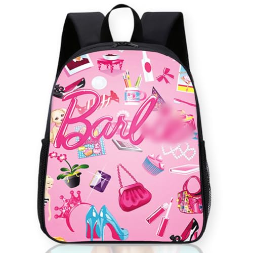 EcAda Kinder Schulrucksack Schultasche, Barbi Kinderrucksäcke, Rucksäcke Cartoon Kinderrucksack, Große Kapazität Schultasche, Cartoon Anime Schultaschen(42 x 29 x 12.5cm) von EcAda