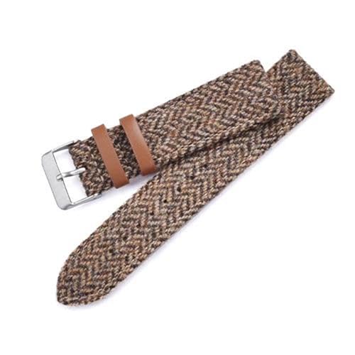 EcLusE Uhrenarmband aus echtem Leder und Nylon, Schnellverschluss, Vintage-Armband für Männer und Frauen, Ersatzarmband,Khaki,18mm EcLusE Uhrenarmband aus echtem Leder und Nylon, Schnellverschluss, Vintage-Armband für Männer und Frauen, Ersatzarmband,Khaki,18mm von EcLusE