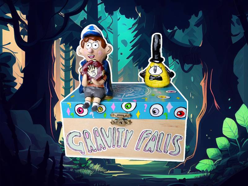 Dipper Gravity Falls Schmuck, Aufbewahrungsbox Dipper Gravity Falls Schmuck, Aufbewahrungsbox von EccentricEyes